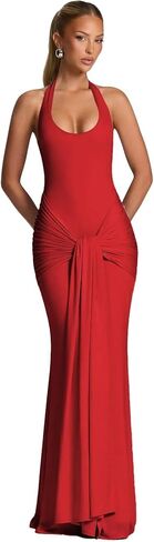 حورية البحر الرسن Ruched فساتين لحضور الحفلات الموسيقية للنساء 2026 الجبهة التعادل سكوب الرقبة الرسمية فستاين سهرة/فساتين الحفلات ماكسي فساتين السهرة in Kuwait