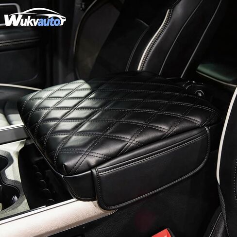 غطاء وحدة التحكم المركزية لـ 2019-2026 Ram 1500 غطاء وحدة التحكم المركزية 2026 RAM 1500 غطاء مسند الذراع وسادة وسادة لملحقات Ram 1500/2500/3500 من جلد البولي يوريثان in Saudi Arabia