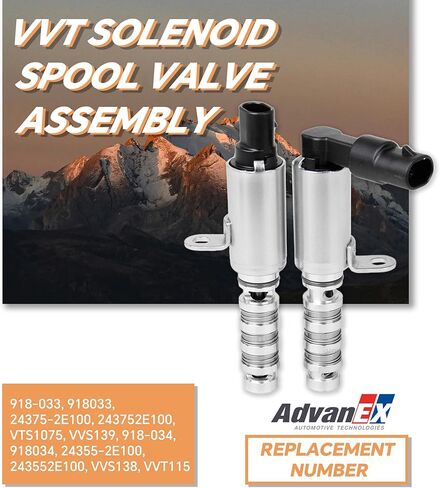 24375-2E100 24355-2E100 Intake & Exhaust Engine Variable Valve Timing (VVT) Solenoid Compatible with Elantra/Kona/Tucson Forte/Optima/Soul Replace 918-033 918-034 in Saudi Arabia