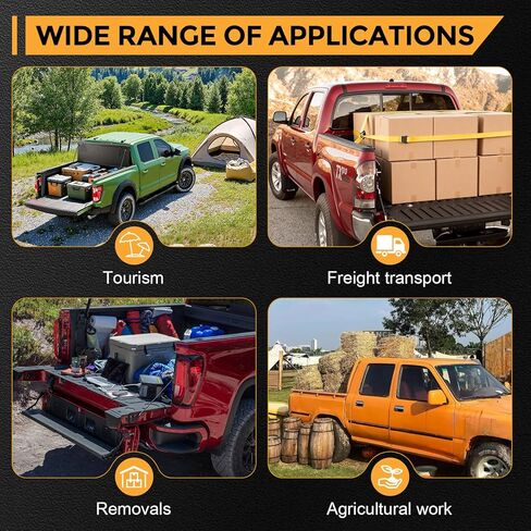مرساة سرير الشاحنة الثقيلة من POLIWELL (4 عبوات) - أربطة فولاذية مجلفنة عالية القوة لسيارة Ford F-150 F-250 F-350 & Raptor 2015-2026، مرابط شحن مضادة للصدأ، ملاءمة مباشرة من صانع المعدات الأصلية وسهولة التركيب in Kuwait