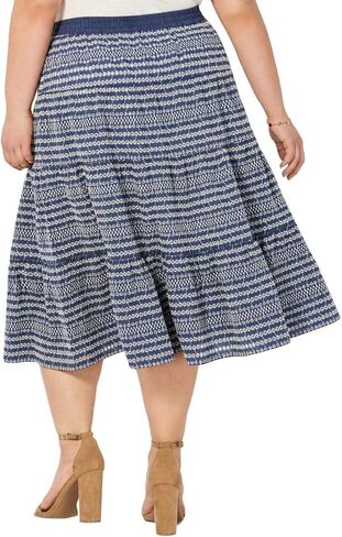 Tommy Hilfiger Plus Size Embroidered Denim Skirt in Saudi Arabia