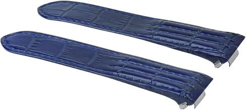 Ewatchparts 19MM LEATHER WATCH STRAP BAND COMPATIBLE WITH CARTIER ROADSTER 2510 2524 3312 RELEASE BLUE in Saudi Arabia