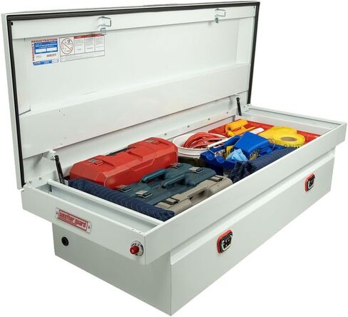 Weather Guard Model 126-3-04 Saddle Box, Steel, For Full Size Trucks, Standard Profile, White, 11.0 cu ft capacity in Saudi Arabia