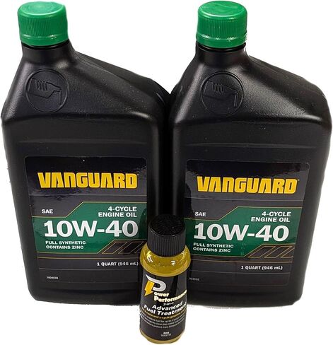 Vanguard Pack of 2 SAE 10W-40 Synthetic Engine Oil Quart (Replaces Kawasaki 99969-6296) with Fuel Treatment in Saudi Arabia