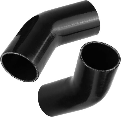 QWORK 45 Degree Elbow Silicone Hose, 3" ID 4-Ply Reinforced Silicone Hose for Turbo, Intercooler and Intake, 5" Leg length in Saudi Arabia