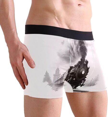 ملابس داخلية بوكسر للرجال، ملابس داخلية قابلة للتمدد، حقيبة مدمجة ثلاثية الأبعاد، حزام خصر مرن بدون ذبابة ومضادة للتهيج in Kuwait