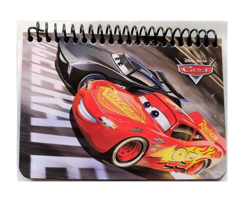 Disney Authentic Licensed Spiral Autograph Book Memo Notepad (Cars Accelerate) in Saudi Arabia