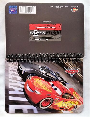 Disney Authentic Licensed Spiral Autograph Book Memo Notepad (Cars Accelerate) in Saudi Arabia