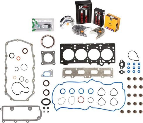 Evergreen SA-5494168055-2 Full Gasket Set Bearings Rings Fit 02-04 Chrysler Sebring Dodge Stratus 2.4 EDZ in Saudi Arabia