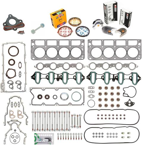 Evergreen SA-5494167720-2 Engine Re-Ring Kit Fit 99-01 Buick Cadillac Chevrolet GMC 4.8 5.3 V8 OHV in Saudi Arabia