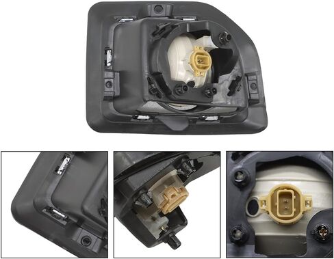 Pair Front Fog Light Assembly Compatible with 2015-2019 Sierra 2500HD 3500HD Fog Lamp Clear Lens Left and Right Side in Saudi Arabia