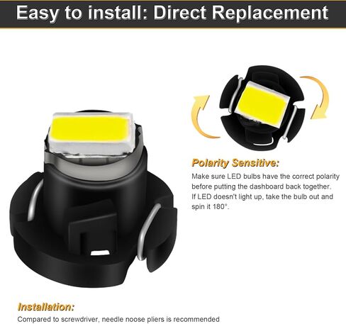 مجموعة مصابيح LED للتحكم في سخان المناخ AC متوافقة مع تاكوما 2005-2011 (أبيض)، عبوة من 3 قطع in Kuwait