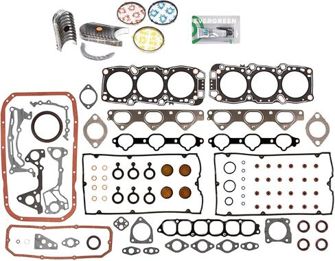 Evergreen SA-5494199912-5 Full Gasket Set Bearings Rings Compatible With/For 91-99 Dodge Stealth Mitsubishi 3.0L DOHC 6G72 in Saudi Arabia