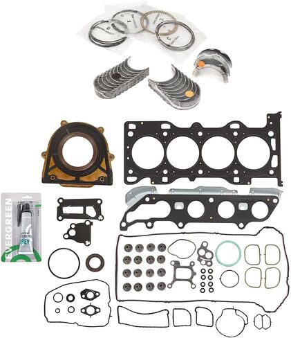 Evergreen SA-5494197628-3 Full Gasket Set Bearings Rings Compatible With/For 2007 Ford Focus DURATEC 2.0L DOHC in Saudi Arabia
