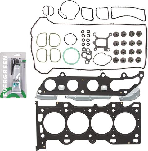Evergreen SA-5494197628-3 Full Gasket Set Bearings Rings Compatible With/For 2007 Ford Focus DURATEC 2.0L DOHC in Saudi Arabia