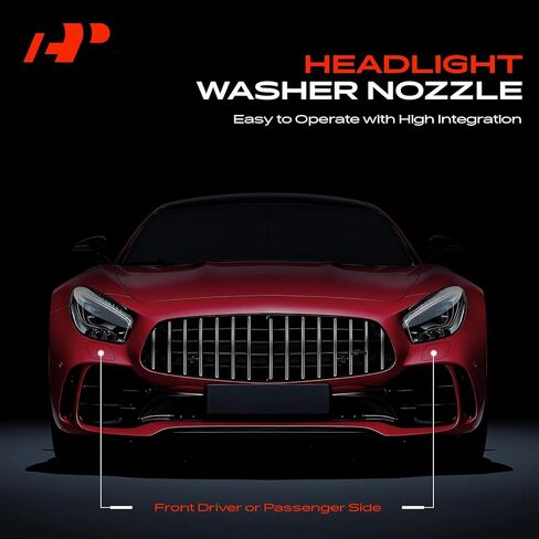 A-Premium Front Left and Right Headlight Washer Nozzle Compatible with Hyundai Genesis 2015-2016 & Genesis G80 2017, Driver and Passenger Side in Saudi Arabia