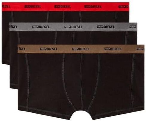 Diesel Men’s Stretch Cotton Boxer Briefs 3-Pack – Logo Waistband, Damien-Utlt in Saudi Arabia