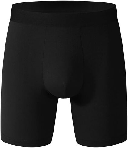 Mens Underwear with Ball Pouch Anti Chafing Underwear Men Sport Performance Long Leg Boxer Briefs in Saudi Arabia