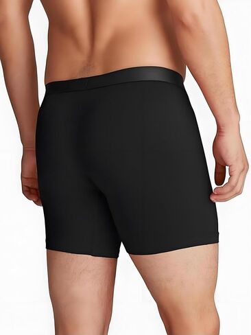 Mens Underwear with Ball Pouch Anti Chafing Underwear Men Sport Performance Long Leg Boxer Briefs in Saudi Arabia