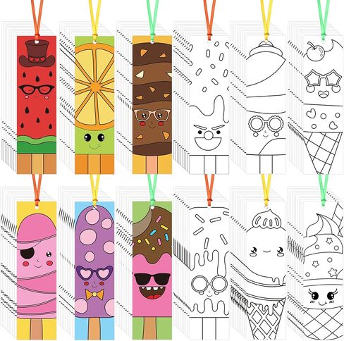 120Pcs Bible Color Your Own Bookmarks - Religious Christian DIY Coloring Blank Bookmarks for Sunday School Church Reading Activity Classroom Rewards Inspirational Gifts Crafts in Saudi Arabia