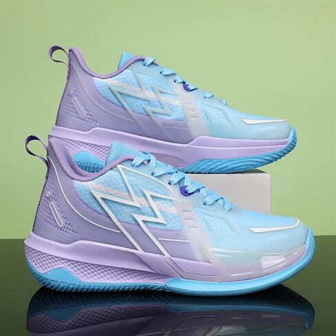 Moodeng Women's Basketball Shoes High Top Breathable Non Slip Shock Absorption Athletic Shoes for Outdoor Indoor Court Training in Saudi Arabia