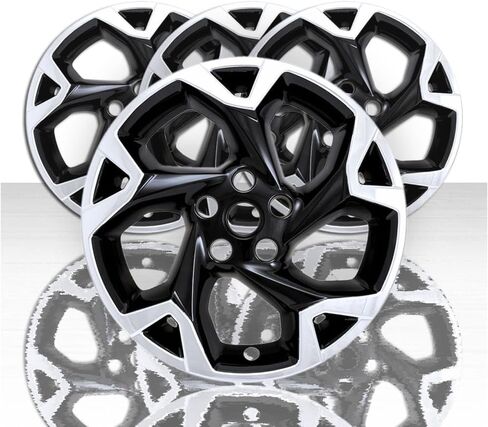 Set of 4 17" 5 Y Spoke Snap-On Wheel Skins for Chevy Trax LT 2024-2025 - Gloss Black in Saudi Arabia