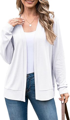 Yekaty Womens Lightweight Cardigan Sweaters Casual Long Sleeve Open Front Summer Cardigan in Saudi Arabia
