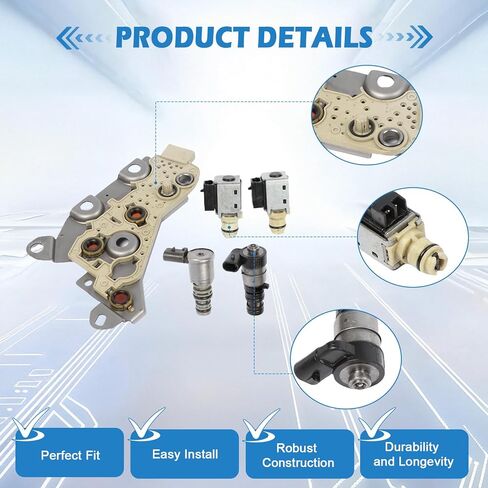 1Set 4T40E 4T45E Transmission Control Solenoid Valve Kit for 2003-2010 Chevrolet Cobalt/HHR/Malibu, Pontiac G6/G5, Saturn Vue & Buick Century 2.0L Turbo-3.5L Models in Saudi Arabia