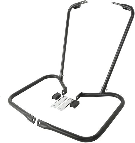SLMOTO Rear Saddlebag Guard Kit for Harley, Gloss Black Guard Bar Saddlebags Bracket Fit for Harley Touring Street Glide 97-08 in Saudi Arabia