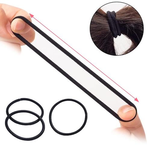 120 قطعة من الشعر المطاطي السميك للنساء والفتيات، ربطات شعر بدون خياطة بدون ضرر، حوامل ذيل حصان عالية المرونة للشعر السميك والمجعد والطويل - ألوان محايدة (4 مم) in Kuwait