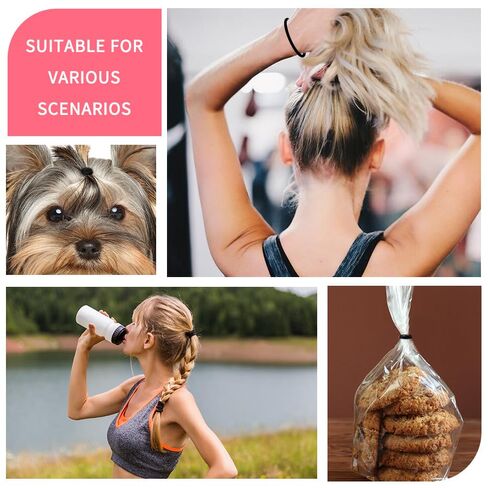 120 قطعة من الشعر المطاطي السميك للنساء والفتيات، ربطات شعر بدون خياطة بدون ضرر، حوامل ذيل حصان عالية المرونة للشعر السميك والمجعد والطويل - ألوان محايدة (4 مم) in Kuwait