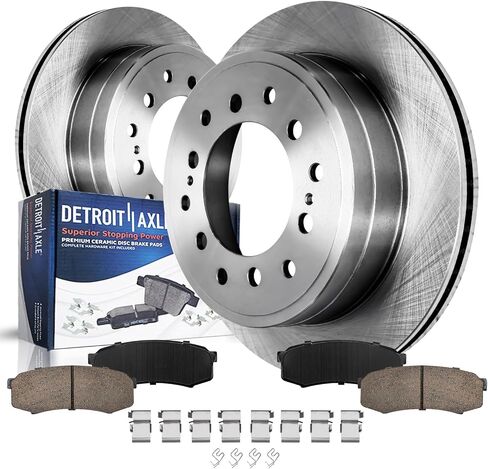 Detroit Axle - Front Brake Kit for 2.2L 1992-2001 Toyota Camry Disc Brake Rotors Ceramic Brakes Pads 1993 1994 1995 1996 1997 1998 1999 2000 Replacement: 10" inch Rotor in Saudi Arabia