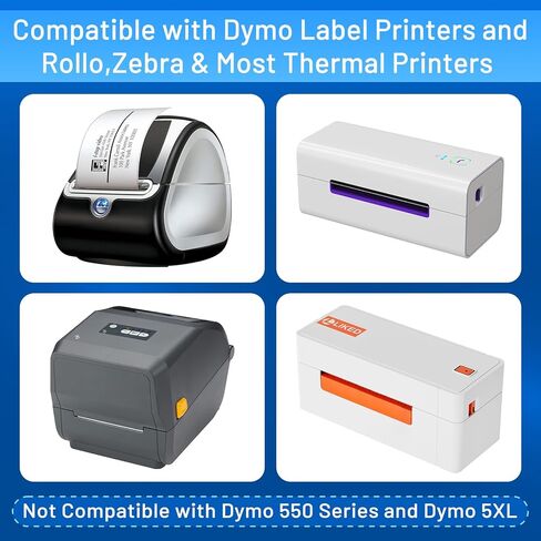 L LIKED 1500 PCS 3/8" x 3/4" Jewelry/Price Tag 2-up Thermal Labels, Permanent Adhesive, Compatible with Rollo, Zebra and Dymo 450/4XL, Fit for Dymo 30299 (1 Roll, 1500 Labels) in Saudi Arabia
