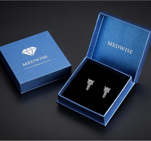 MEDWISE Dragon Hoop Earrings S925 Sterling Silver Punk Huggie Hoop Earrings Oxidation Dragon Hypoallergenic Viking Dragon Jewelry for Men Women Friend Birthday Gift in Saudi Arabia