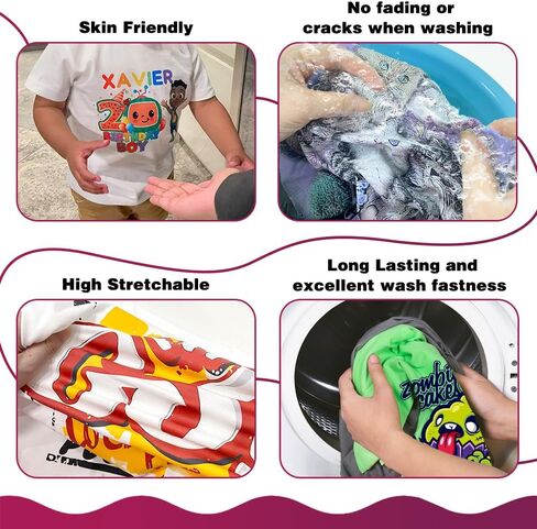 لفة فيلم نقل DTF، مقاس 13 بوصة × 328 قدمًا - لمسة نهائية لامعة للنقل، فيلم PET مطلي على الوجهين، متوافق مع التقشير الساخن والبارد in Kuwait