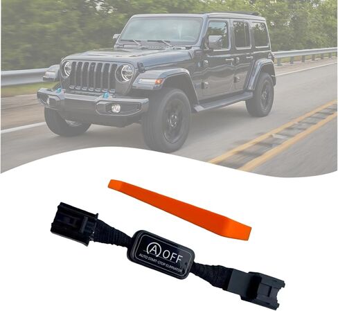 وحدة إيقاف التشغيل التلقائي لـ 2018-2024 Wrangler JL/JLU 2020-2024 Gladiator JT وحدة إلغاء مزيل البدء التلقائي مع سرج توصيل وتشغيل، كابل تجاوز خالٍ من الأخطاء in Kuwait