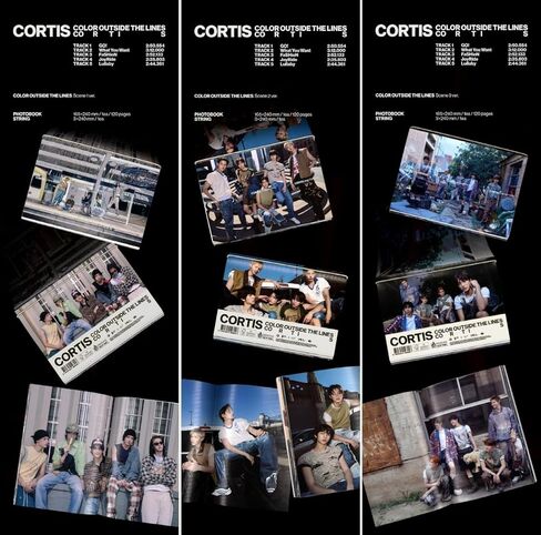 CORTIS COLOR OUTSIDE THE LINES أول ألبوم EP إصدار كتاب الصور (المشهد 1 + المشهد 2 + مجموعة المشهد 3) in Kuwait