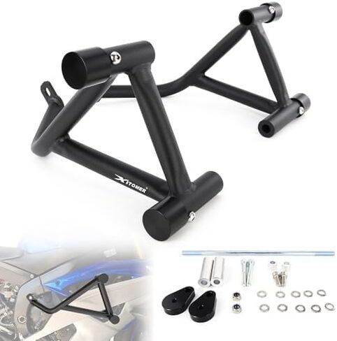 قفص تحطم Xitomer متوافق مع YZF R6 2006-2016 YZFR6 YZF-R6 R6 محرك الحرس دراجة نارية تحطم بار سباق السكك الحديدية حيلة قفص الطريق السريع in Saudi Arabia