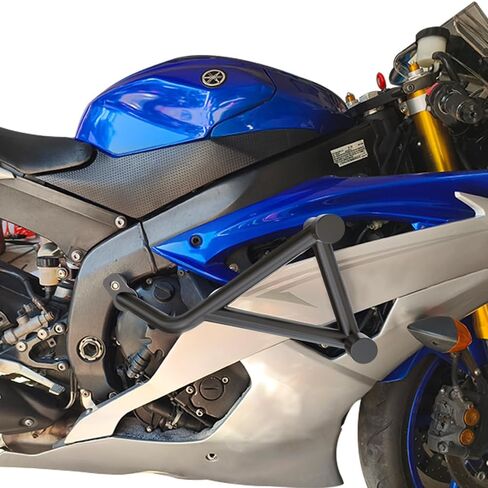 قفص تحطم Xitomer متوافق مع YZF R6 2006-2016 YZFR6 YZF-R6 R6 محرك الحرس دراجة نارية تحطم بار سباق السكك الحديدية حيلة قفص الطريق السريع in Saudi Arabia