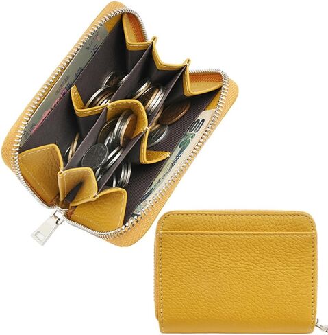 محفظة صغيرة للنساء حقيبة عملات معدنية جلد طبيعي RFID حجب حامل بطاقة الائتمان محفظة رفيعة مدمجة للعملات المعدنية محافظ نسائية مع فتحة للبطاقة محفظة قصيرة (وردي) in Kuwait