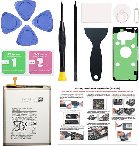 Fit for Galaxy A10e A20e Battery Replacement, with Installation Manual, EB-BA202ABU Battery for Samsung Galaxy A10e & A20e, with Repair Toolkit in Saudi Arabia