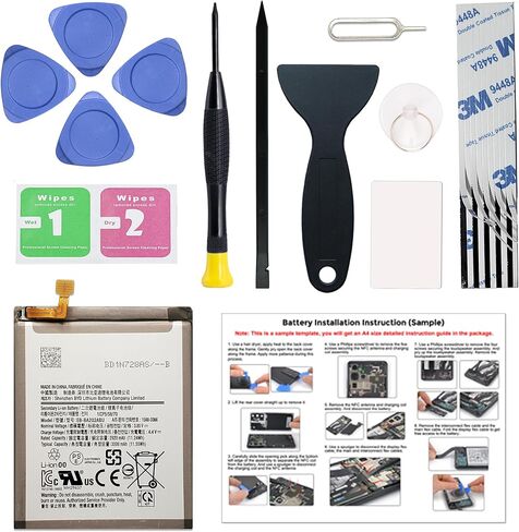 Fit for Galaxy A10e A20e Battery Replacement, with Installation Manual, EB-BA202ABU Battery for Samsung Galaxy A10e & A20e, with Repair Toolkit in Saudi Arabia