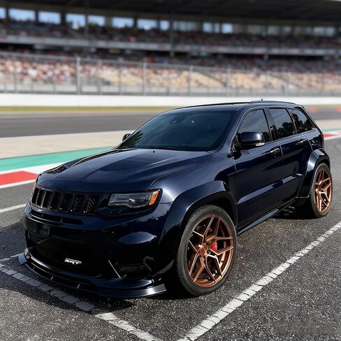 مجموعة مشاعل الحاجز العريضة لجراند شيروكي Srt Srt8 2012-2021 طقم هيكل إضافي بدون حفر (أسود لامع) in Saudi Arabia