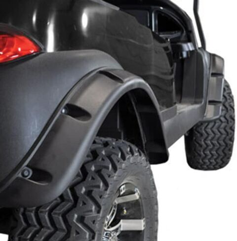 GTW Club Car Precedent Golf Cart Black Fender Flares (2004 and Up) - Set of 4 in Saudi Arabia