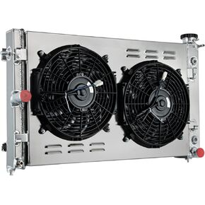 3-ROW Aluminum Radiator Shroud Fan Relay Compatible With 2005-2006 Pontiac GTO 6.0L V8 LS2 in Kuwait