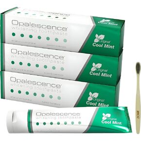 Opal by Opalescence Sensitive Teeth Whitening Toothpaste - Cool Mint Sensitivity Formula - Oral Care, Gluten-Free - 4.7 Ounce Made by Ultradent OP-TP-5761-3 in Kuwait