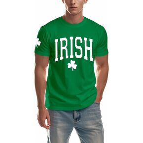 LBP Men's St Patricks Day Shirt Irish Lucky Shamrocks T-Shirt Paddy's Day Tees Saint Patrick's Day Tops in Kuwait