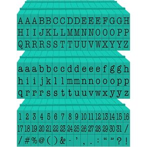 PEGZ® V2 Alphabet Stamps Clickable - Connectable American Typewriter Font (48 Uppercase, 48 Lowercase, 48 Numbers & Symbols, 6 Blanks, 150 pc Bundle Medium Size) in Saudi Arabia