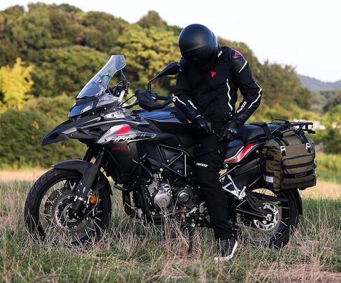 حقيبة سرج الدراجة النارية من وحيد القرن مقاومة للماء، حزمة أمتعة للمحرك سريعة الإصدار، حقيبة جانبية للدراجة النارية 20 لتر تناسب معظم رفوف الدراجات النارية والمغامرات الرياضية (أسود، عبوة واحدة) in Kuwait