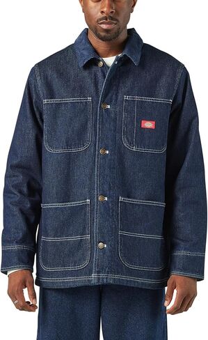 Dickies Men's Blanket Lined Denim Chore Coat in Saudi Arabia